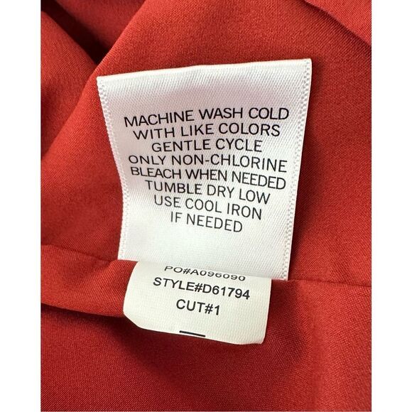 41 Hawthorn Women's Red & Blue Floral Cut Out Neck Isabelle Dress Size M - Picture 6 of 7